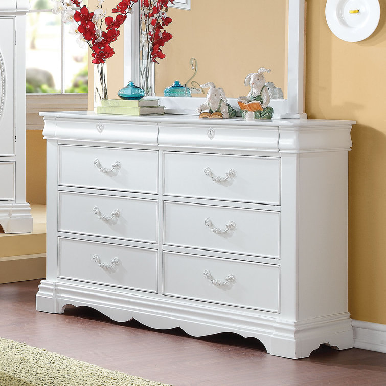Harriet Bee Janice 8 Drawer Dresser White
